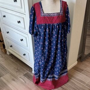 Vintage Expressions 2X 100% cotton dress